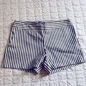 Express striped shorts